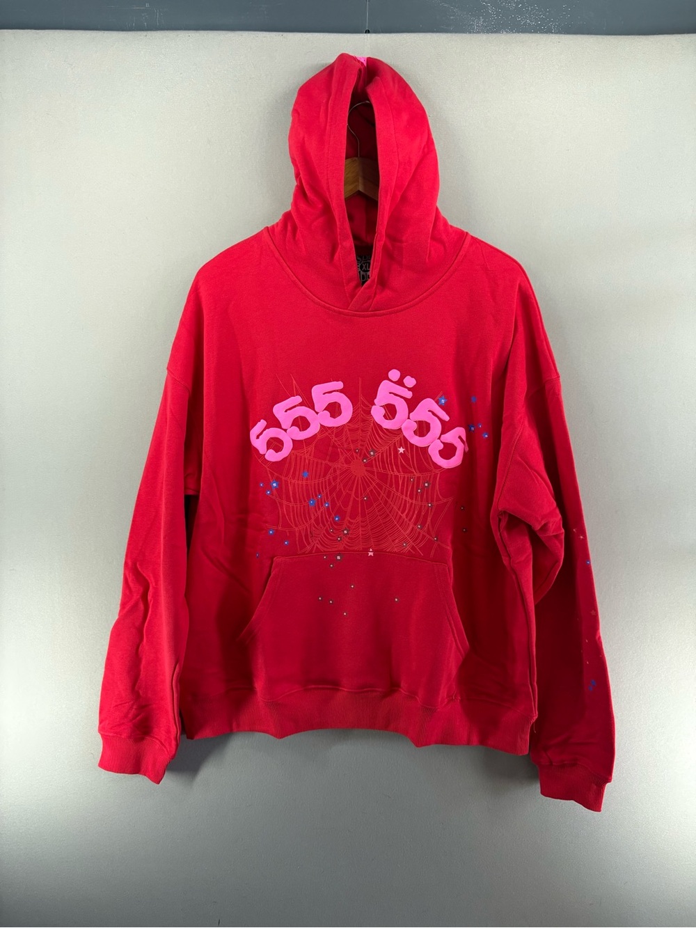Sp5der Worldwide Red Angel Number 555 Hoode Size XL Men’s New